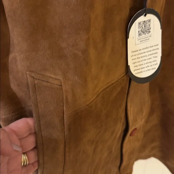 Laverapelle Men's SHERIFF WALT (ROBERT TAYLOR) COW SUEDE LEATHER COAT - Picture 7 of 13